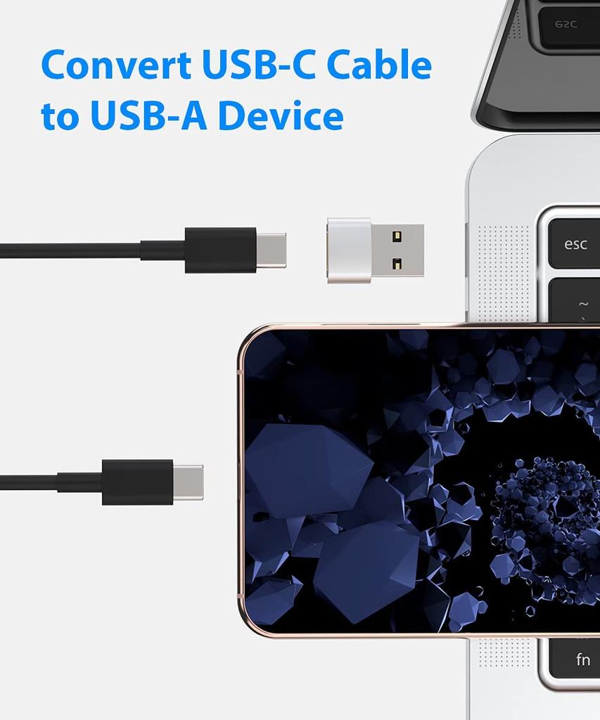 USB Type-C Adapter USB 2.0 Male to Type C Female Adapter Type C Converter for Charging Data Transfer USB C Adapter for Samsung