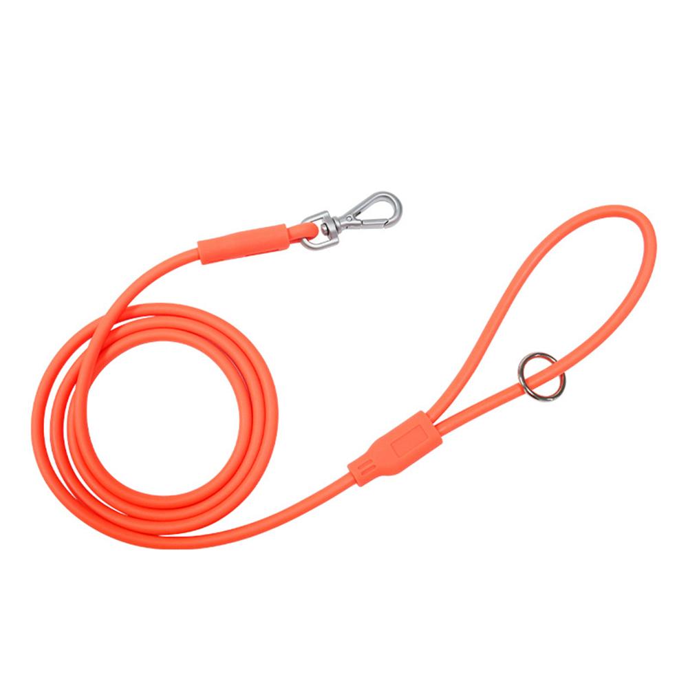 

PVC Dog Leashes Waterproof Pet Leash Outdoor Walk Rope Supplies 1.5mX8mm оранжевый