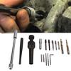 16pcs Glow Plug Removal Tool Portable Metric Steel Safe for Damaged 8mm 10mm Glow Plugs Glow Plug Extractor Removal Tool Set