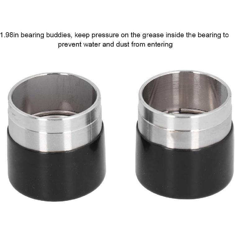 Trailer Bearing Buddies,Stainless Steel Bearing Protectors 2pcs 1.98in Protectors Stainless Steel Lubricators Universal for Trailers Boats