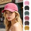 Baseball Hat Soft Top Adjustable Buckle Washed Distressed Sun Hat Retro Street Style Men Women Baseball Cap