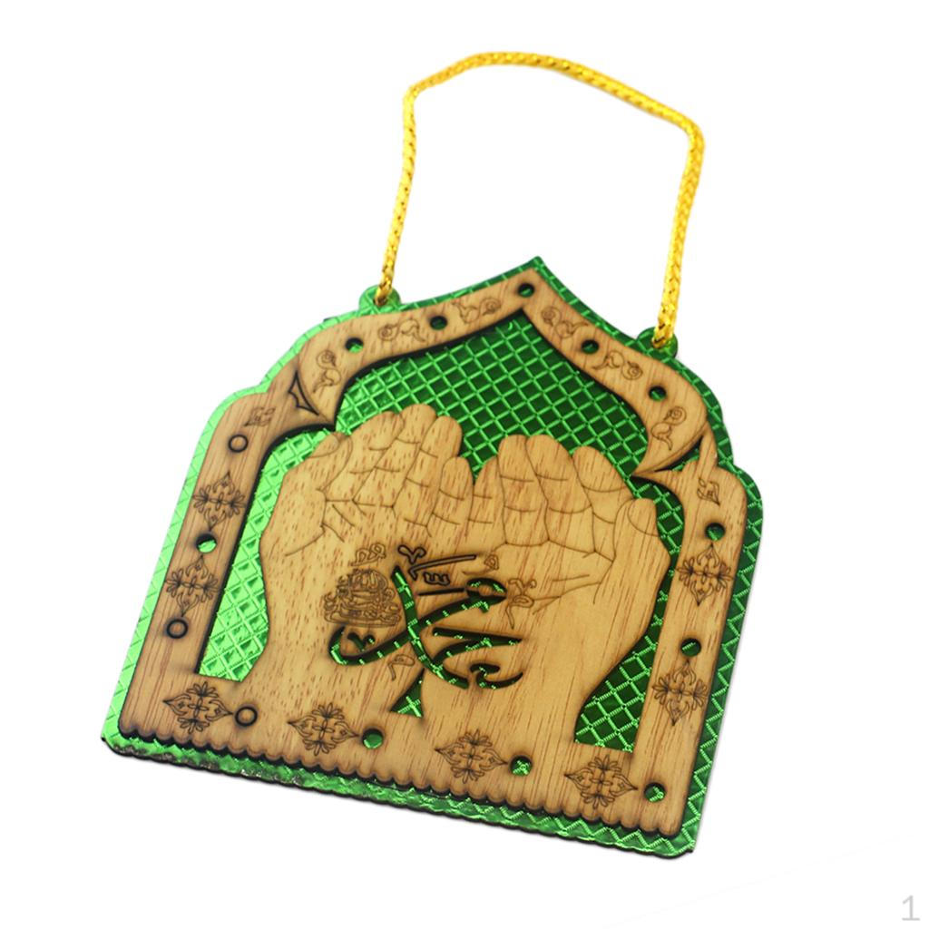 

Eid Cutout Wood Hanging Tag Embellishments Door Decorations Craft 02