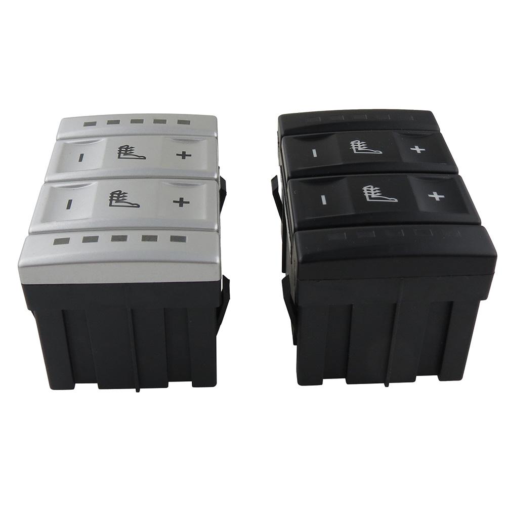 Tlačítko vyhřívání sedadla elektrické vyhřívání sedadla stříbrný černý spínač pro Ford Mondeo MK4 Galaxy MK3 S-Max 6M2T-19K314-AC BS7T19K314AB