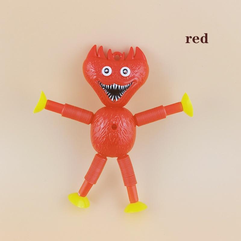 

Рука Игровое время Маки И Нога Телескопический Шланг Хагги Вагги Снятие Стресса Нажимная Игрушка красный