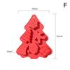 Chocolate Mold Christmas Crutch Silicone Festive Bakeware Diy Candy Fudge Ice Jelly Cake Decor Bakeware Mold