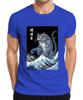 Demon Cat Muscle Cat Big Wave Japanese Ukiyoe Halloween Unisexs TShirt