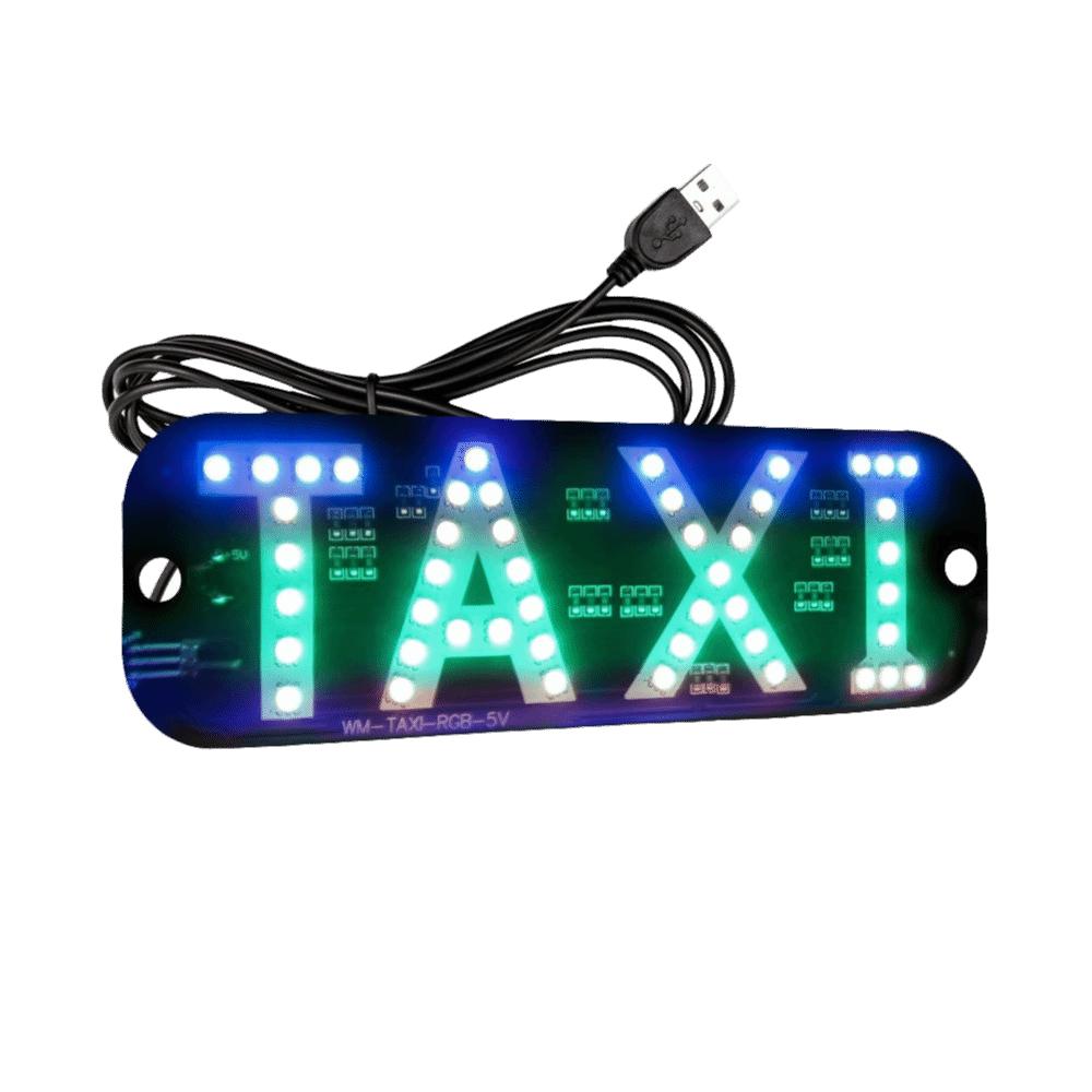 5-6V Voltage RGB LED Taxi Light USB Powered Taxi Roof Light LED Taxi Light Strip Taxi Decoration чёрный