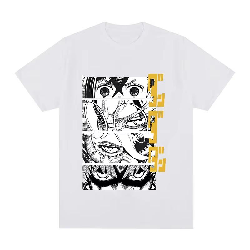 

2026 new Anime Eyes Panel Graphic TShirt Manga Panel Art Vintage Washed Streetwear Oversized Cotton Tee for Unisex Women S