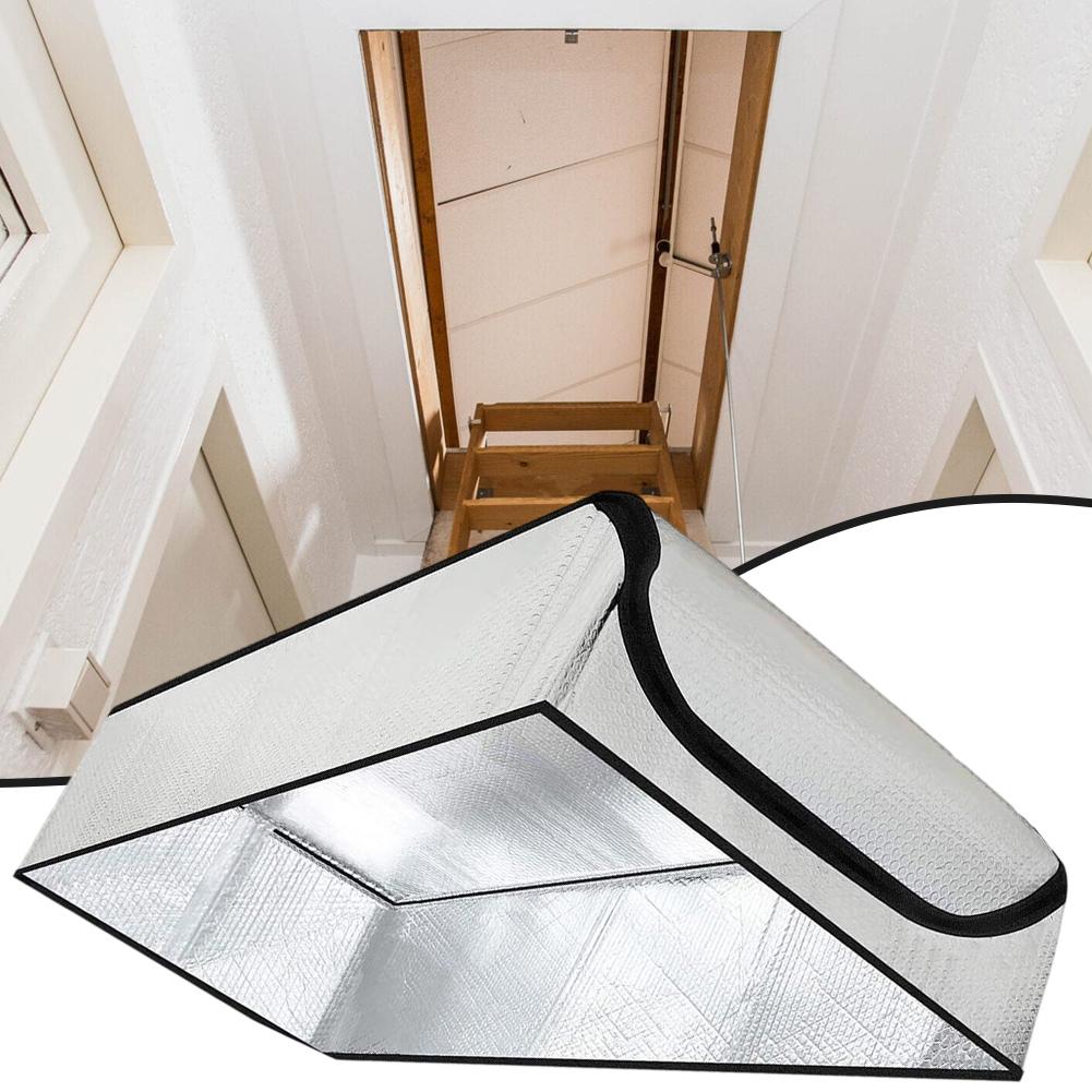 Attic Staircase Heat Shield Attic Door Insulation Cover For Attic Ladder 25x54x11 Inch Fireproof Aluminum Foil Attic Cover