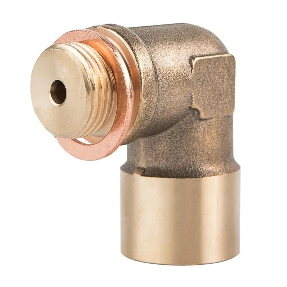 M18x1 5 Threaded Brass Sensor Adapter 90 Degree Elbow Fitting for Automotive Exhaust Applications Providing Performance