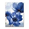 Bloemige Botanische Canvas Print Abstracte Blauwe Bloemplant Poster Scandinavische Stijl Muurschildering Scandinavische Decoratie Afbeelding