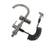 Stainless Steel Kitchen Sink Faucet Single Handle Kitchen Faucet with Side Sprayer