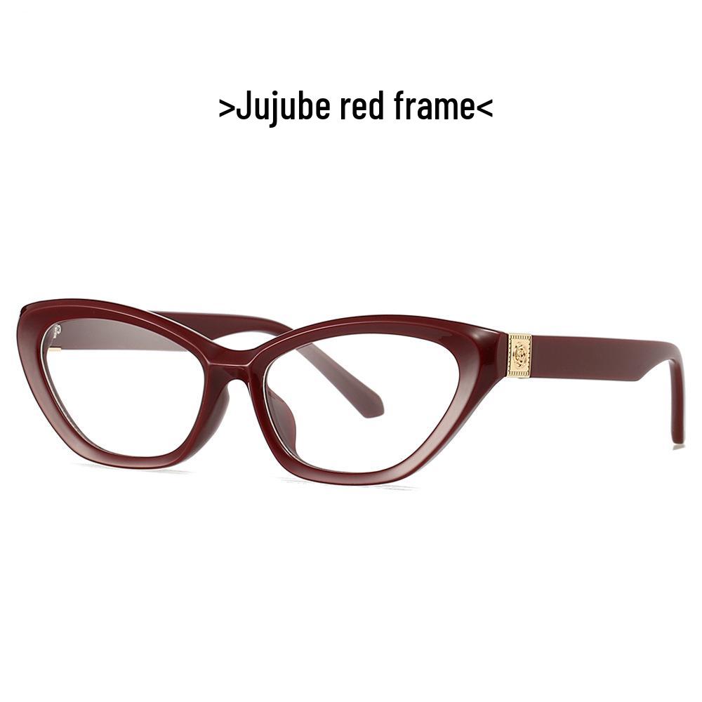 Cross-Border Cat Eye Glasses 2443: High-End Blue Light Blocking, Myopia-Compatible, Internet Celebrity Style
