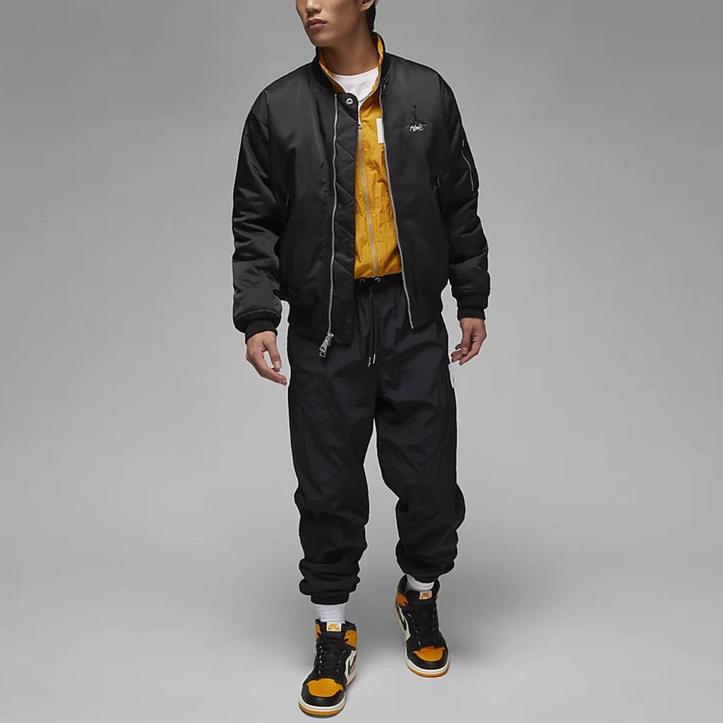 Jordan Essentials Langarmjacke mit Alphabet-Logo-Stickerei, Herren-Oberbekleidung, Schwarz, DV7613-010