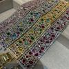 Jewelry Autumn And Winter Honggang Jade High-End Wide-Sided Bracelet Retro Vintage Fashion Color Treasure High-End Bracelet