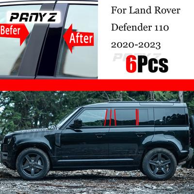 Pentru Land Rover Defender 110 2022 2023 Ușa mașinii fereastră coloană mijlocie ornamente protecție PC decorare bandă neagră
