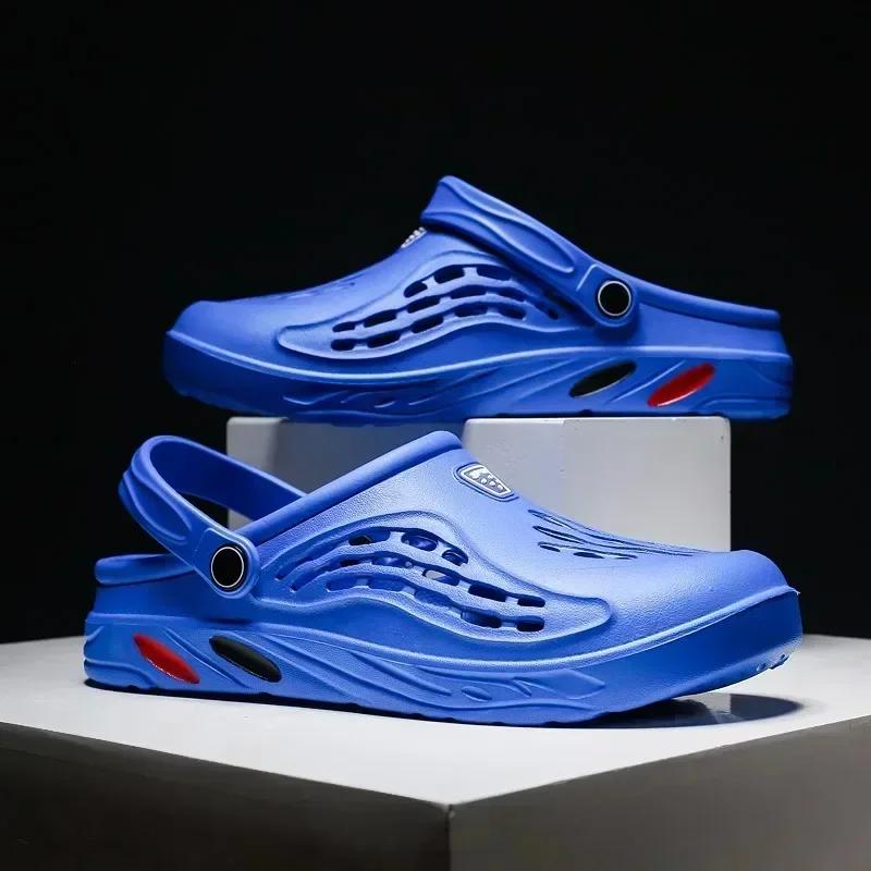 Flat Sandals 2024 Summer Brand Men's Shoes 2024 Mens Soft Sandles Closed Sandals Man Kenner Sandal Shiatsu Slippers Slipers Sale