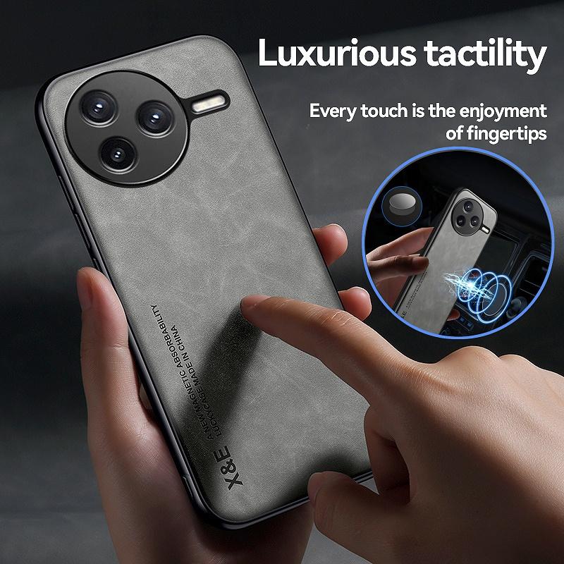 Funda For Xiaomi Poco F7 Pro 5G Case for Poco F7 Ultra F6 X6 X7 M6 M7 Pro C65 C71 C75 4G Soft Frame Leather Magnetic Back Cover
