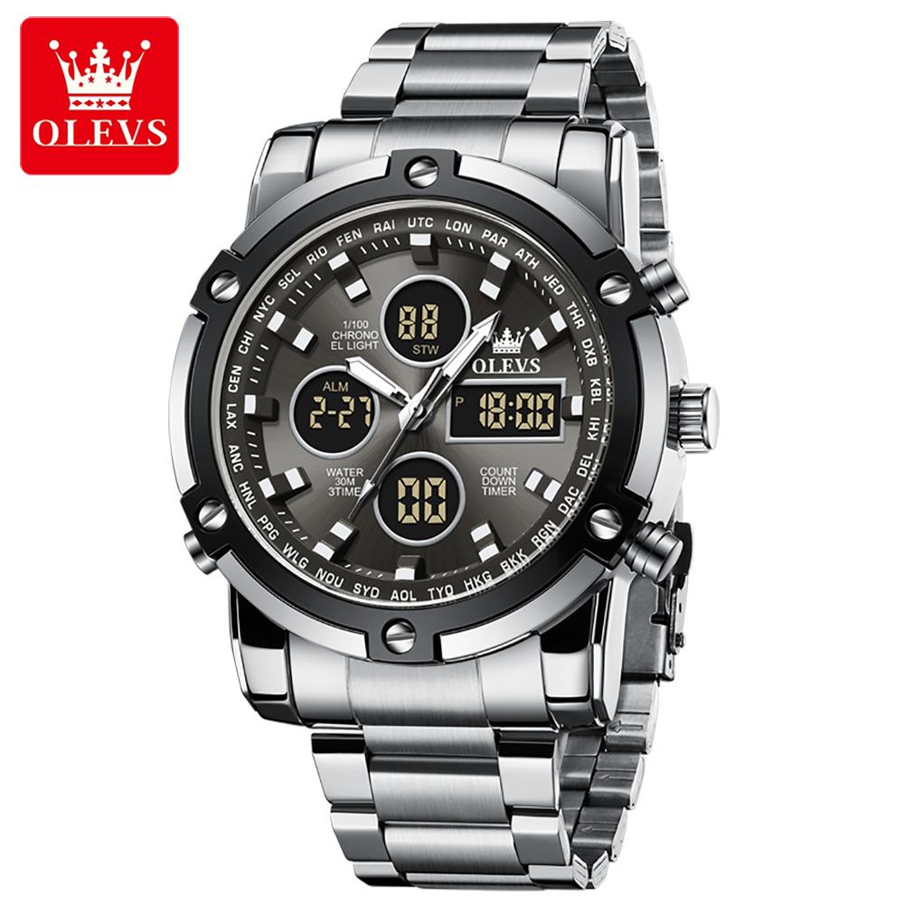 

Часы OLEVS Многофункциональные электронные часы Спортивный хронограф Мужские часы Мужские часы