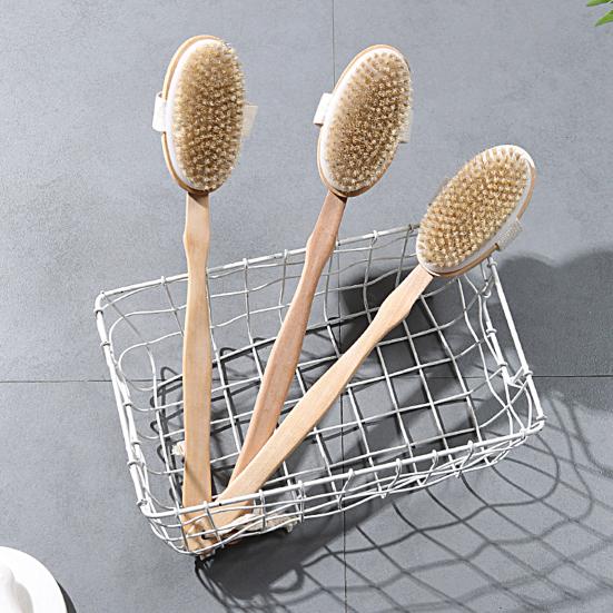 Bath Brush Long Handle Rich Bubbles Soft Bristles Fast Drying Detachable Handle Body Brush Bathing Tool