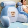 Sofa Adjustable Headboard Pillow and Waist Protection Pillow Removable, Washable, Raised, Enlarged Cushion Backrest