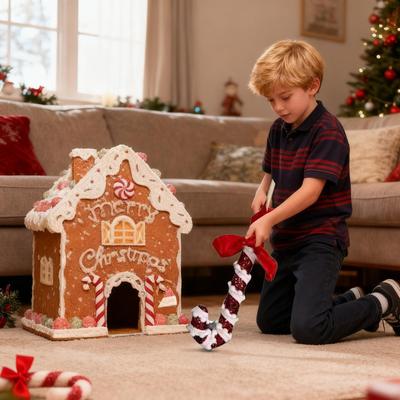 Golf Game Gingerbread House Goal Gingerbread Golf Game Set for Holiday Party Gatherings Home Decorations Christmas Supplies