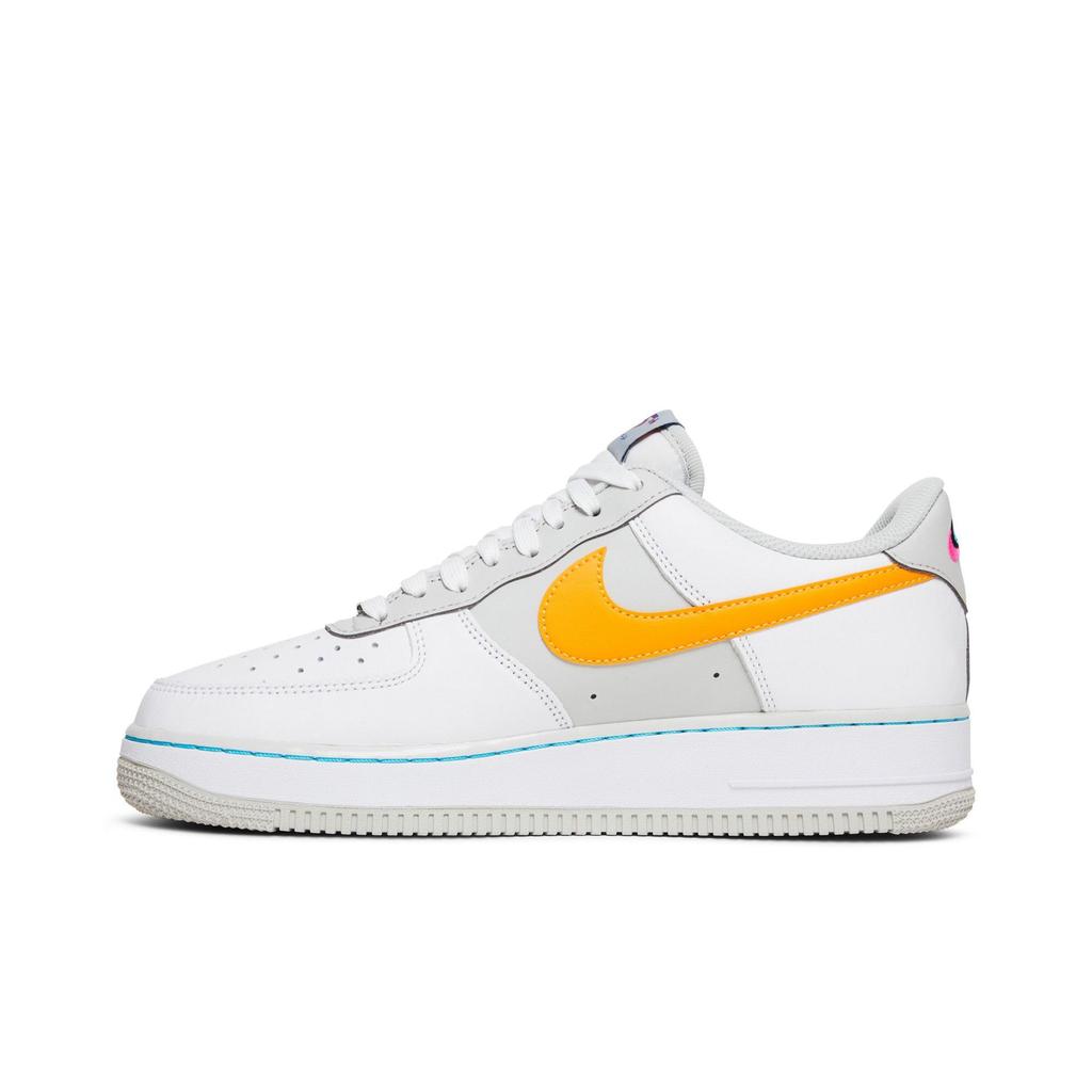 Nike Air Force 1 '07 LV8 '75th Anniversary - Spurs' (Unisex) White / Grey / Sundial / Turquoise Blue Skateboard Shoes DC8874 100