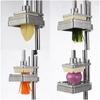 Manual Vegetable Dicer: Fries Cutter, Potato & Cucumber Slicer, Vertical Radish & Strip Slicer.