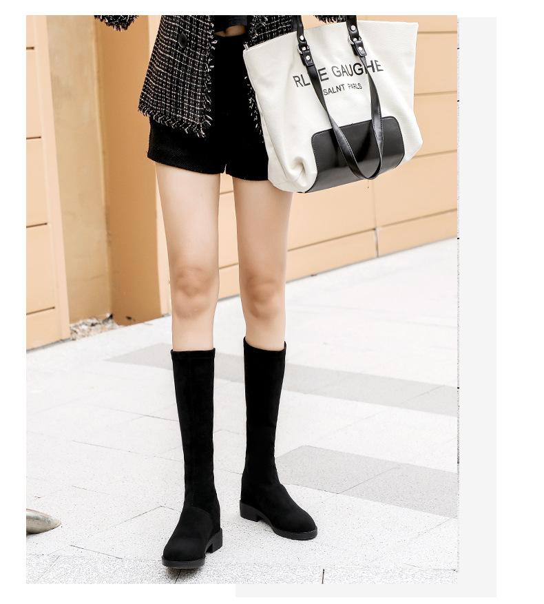 

Spot second hair~ long boots for women but over the knee in the autumn and winter of 2025, new small inner height increase, zipper thin boots 40