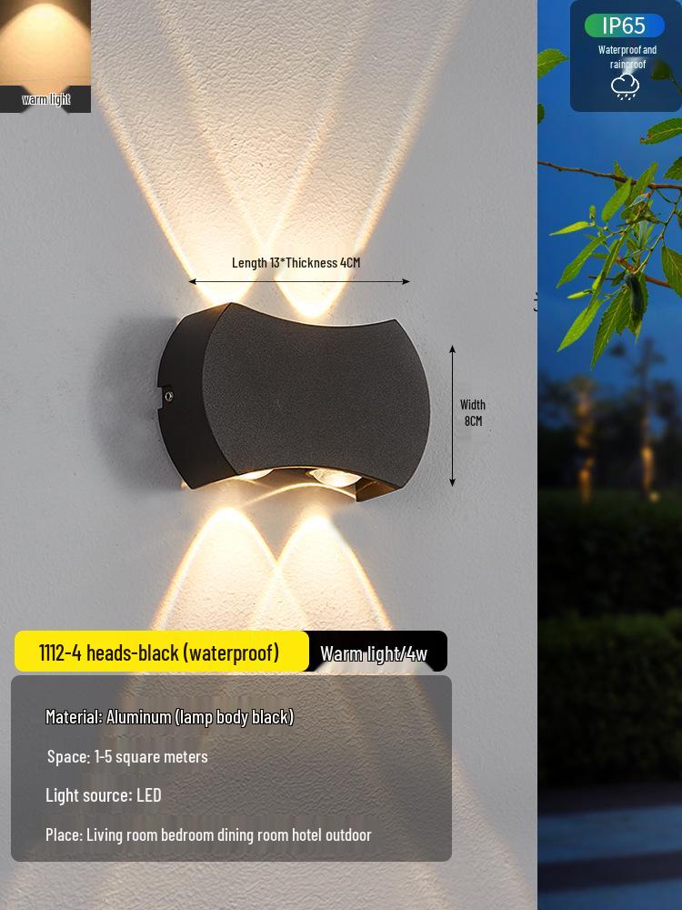 2025 Sleek LED Wall Lamp: Waterproof Bedside, Living Room, Outdoor & Entrance Decor