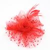 Lady Elegant Exquisite Little Hat Feather Flower Headdress Hair Ornaments for Wedding Banquet