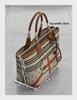 2025 Handmade Genuine Leather & Canvas Tote - Colorful Women's Garden Shopping Bag