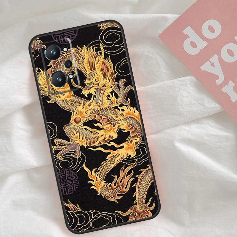Fashion Chinese Dragon Case For Realme C51 C75 C63 C61 C55 C53 C35 C65 C67 C71 15 11 12 13 14 Pro Plus GT6 GT7 Pro