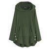 Women's Fashion  And Winter Solid Color Long Sleeve Hooded Fleece Sweater