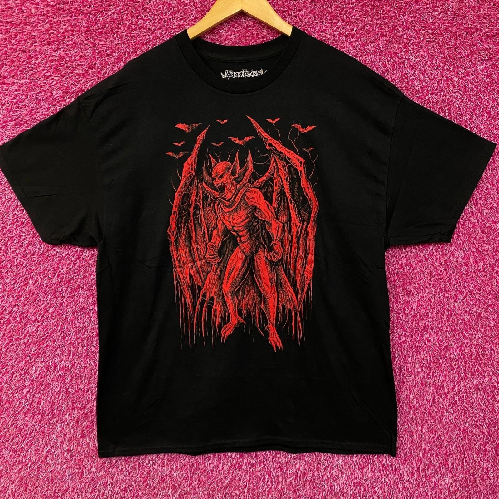 Vampire Freaks Jersey Devil Graphic Design 100% Cotton T-shirt Mens Tees Top S