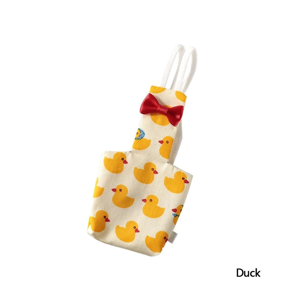 Parrot Diaper with Bowtie Cute Colorful Fruit Floral Cockatiel Pigeons Small Medium Large Pet Birds Flight Suit Clothes Washable