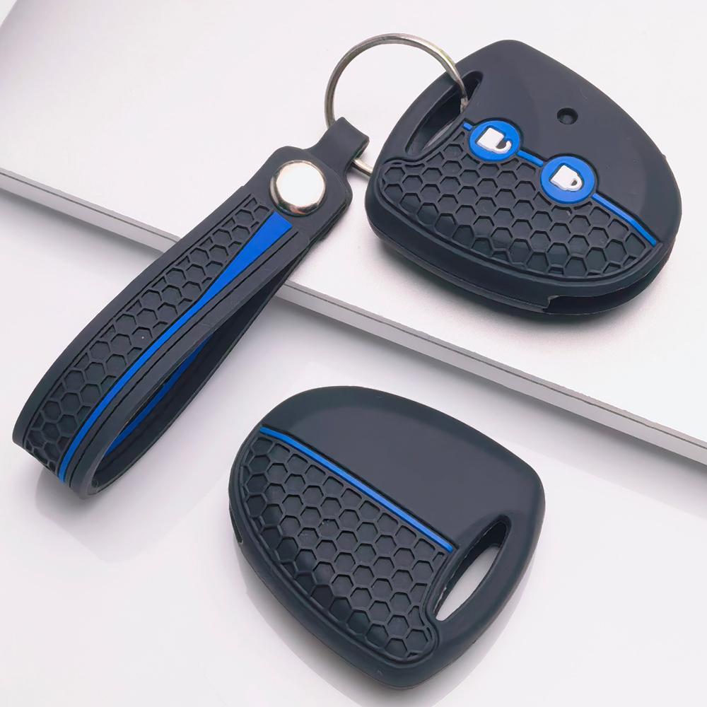 Key Fob Cover for Toyota Grand New Avanza Xenia PERODUA Alza Myvi Axia with Keychain Anti-Scratch Guard Shockproof Protection Soft Grip Texture