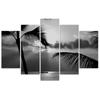 Feeby Five piece picture canvas print, On the seashore