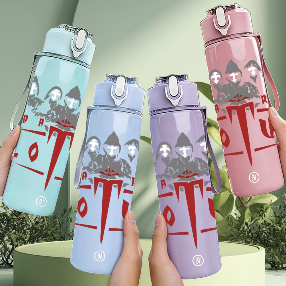 1PC Lotus Rock Band Red Vintage Logo Print 750ml Portable Sports Water Bottle Leakproof Gym Outdoor Travel Drink Cup