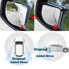 Ampper Car Auxiliary Mirror, Blind Spot Mirror, 360° Angle Adjustment Auxiliary Mirror, Rearview Mirror, Side Mirror(Fan Shape, 4 Pieces)