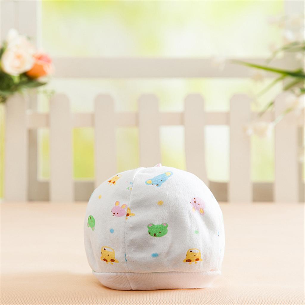 Confezione da 10 Morbidi Cappellini in Cotone per Neonato con Fantasie Cartoon Assortite Design Morbido ed Elastico Per l'Uso Quotidiano dei Lattanti