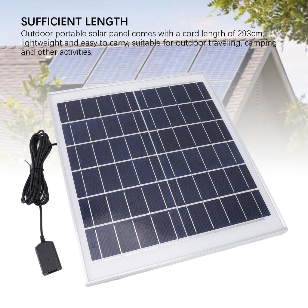 20W Solar Panel Professional High Efficiency Monocrystalline Silicon Waterproof Portable Solar