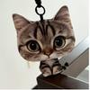 Ergonomic 3D Realistic Tabby Cat Accessory, Soft Breathable For Office Car Bag Decor
