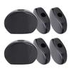6 Pcs Guitar Tuning Peg Buttons Oval Black Machine Head Buttons Guitar Replacement Parts Instrument Accessory