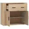 vidaXL Sideboard Sonoma-Eiche 80x33x70 cm Holzwerkstoff
