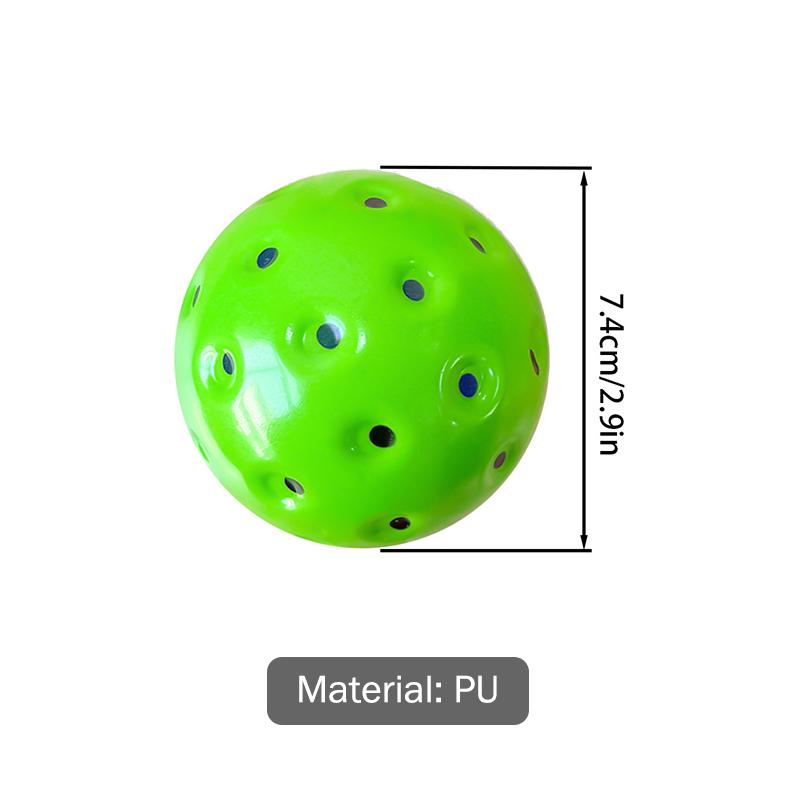 1/3Pcs Silent Pickleball Indoor Entertainment Silent Practice Ball Pu Foam High Bounce Resistance Not Disturbing People