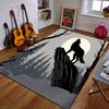 Howling Wolf Under Full Moon Patterned Carpet a Non Slip Rug Suitable for All Seasons and Any Setting, Gift