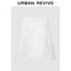 UR Women's Retro Color-block Letter Long-sleeve T-shirt