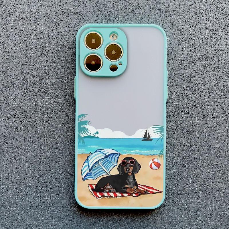 Cute Cartoon Newspaper Reading Dog Phone Case For iPhone 15 14 16 12 Pro Max 11 13 Mini Pro Max X XR XS Lovely Shockproof Covers