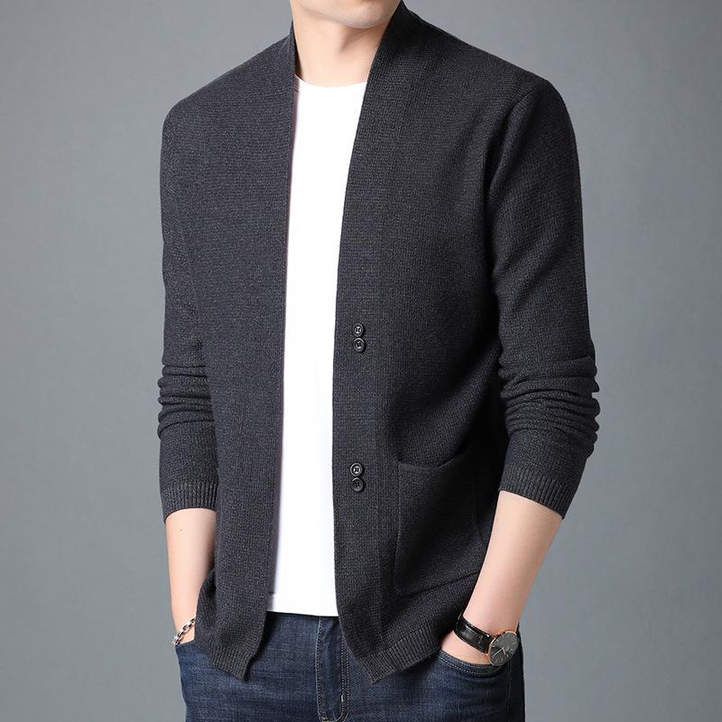 2026 Autum Fashion Men Knitted V Neck Cardigan Sweater Men Casual Winter High Quality Sweatercoats Men Casual Knitwear Sweater